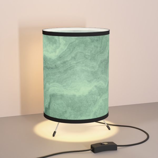 Green Marble Tripod Lamp