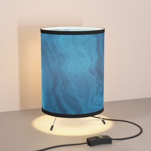 Aqua Marble Tripod Lamp