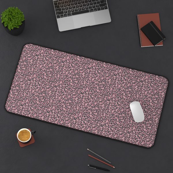Pink Leopard Desk Mat