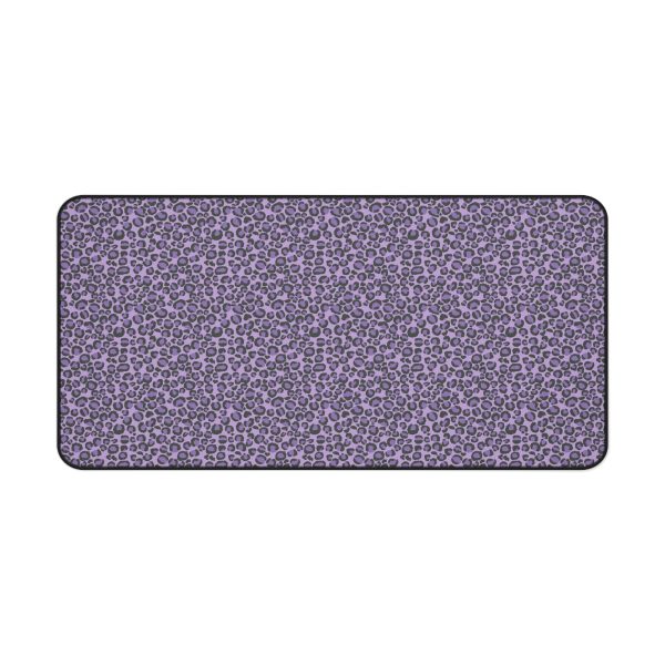 Purple Leopard Desk Mat