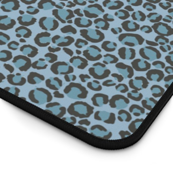 Blue Leopard Desk Mat