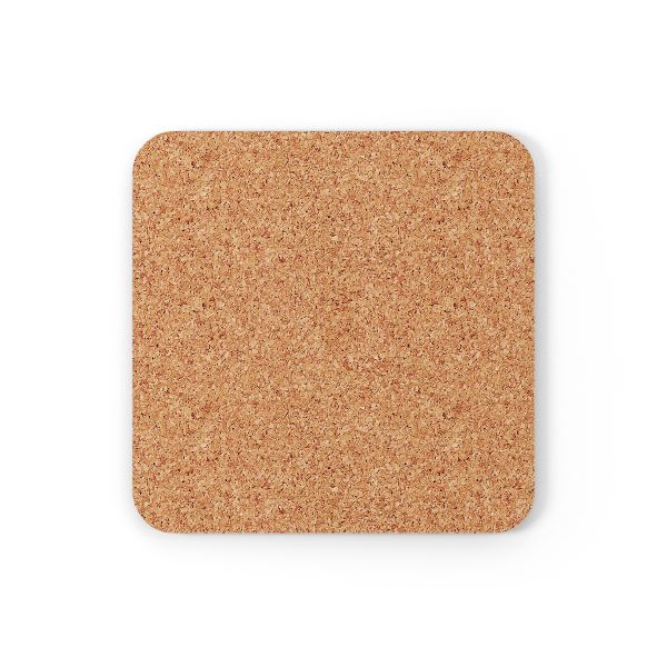 Ruby Red Marble Corkwood Coaster Set