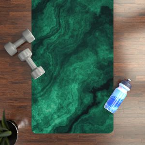 Emerald Marble Rubber Yoga Mat