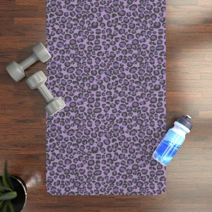 Purple Leopard Rubber Yoga Mat