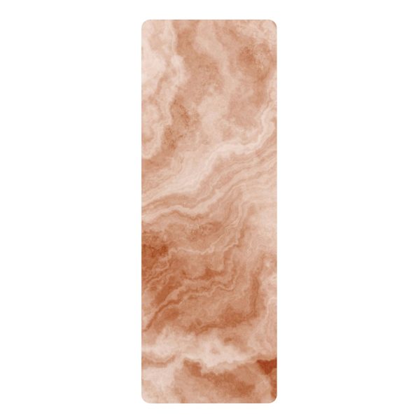 Peach Marble Rubber Yoga Mat