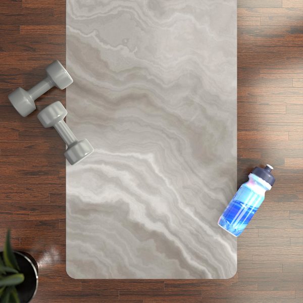 Ivory Marble Rubber Yoga Mat