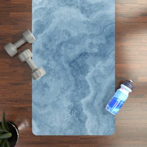 Blue Marble Rubber Yoga Mat