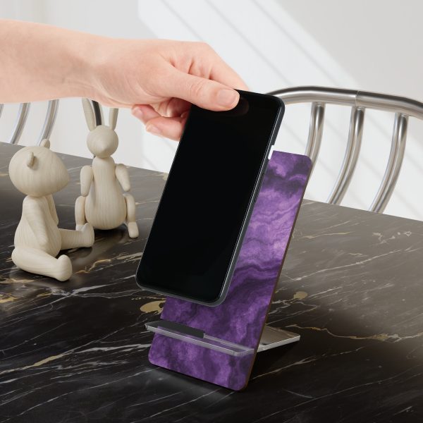 Dark Amethyst Marble Display Stand for Smartphones