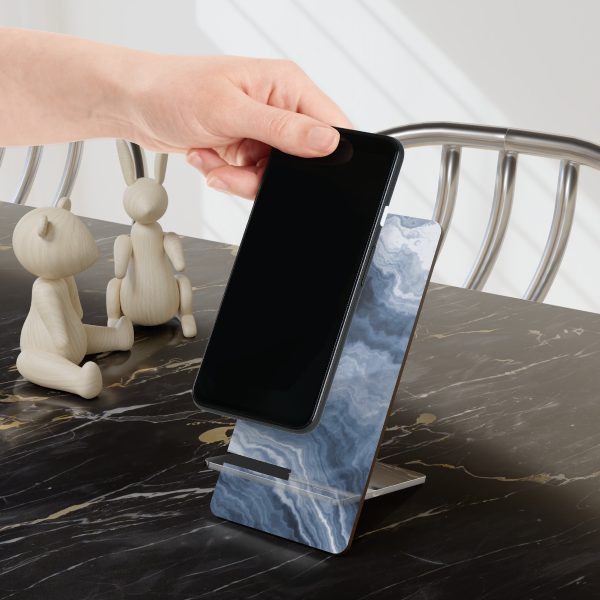 Navy Marble Display Stand for Smartphones