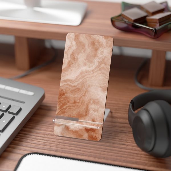 Peach Marble Display Stand for Smartphones