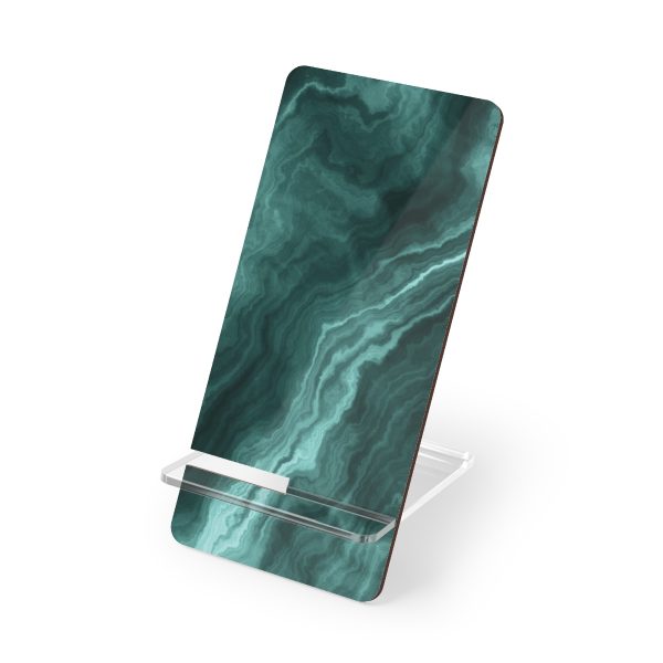 Teal Marble Display Stand for Smartphones