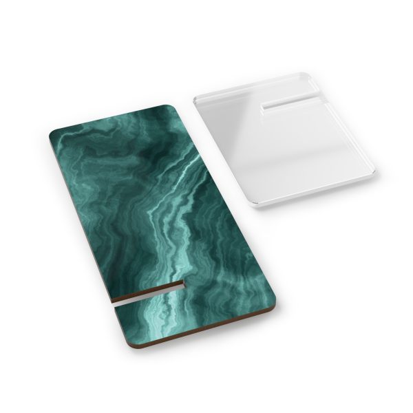 Teal Marble Display Stand for Smartphones