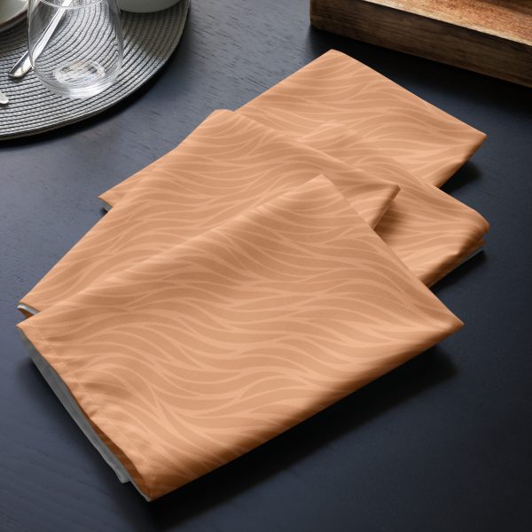 Peach Waves Cloth Napkin Set