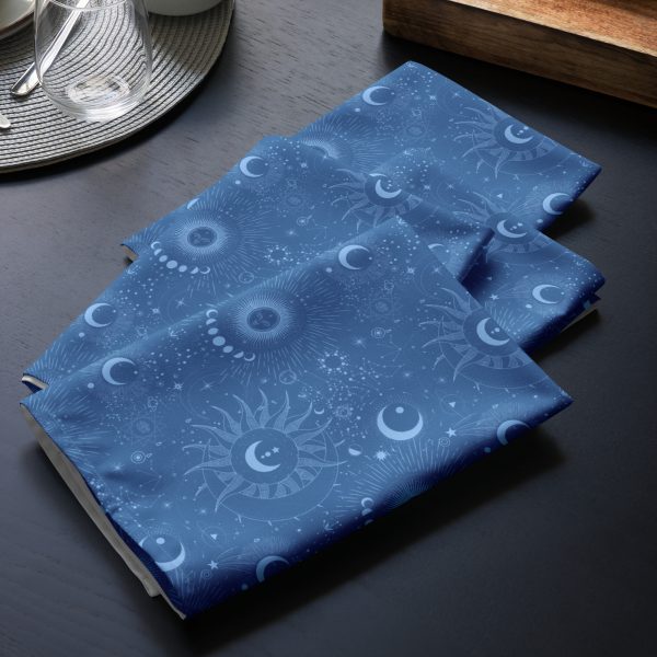 Blue Celestial Cloth Napkin Set