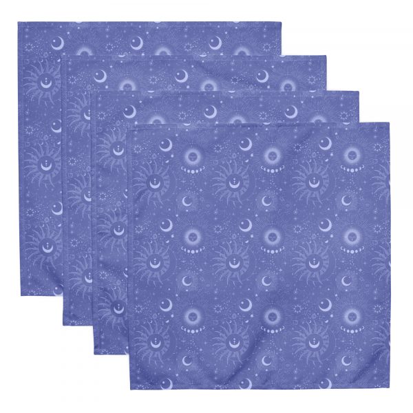 Periwinkle Celestial Cloth Napkin Set