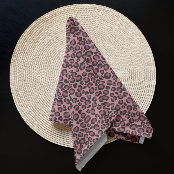 Pink Leopard Cloth Napkin Set