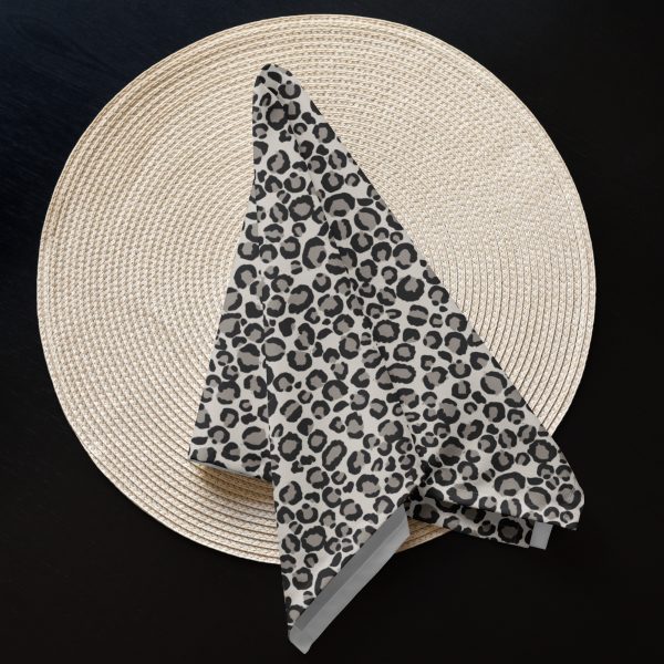 Snow Leopard Cloth Napkin Set