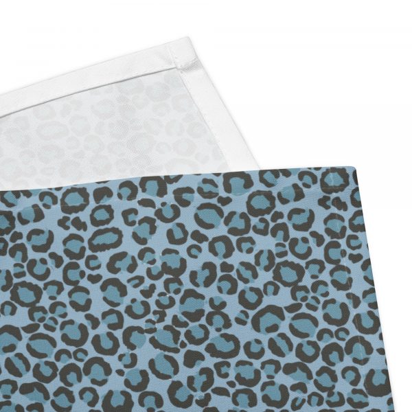 Blue Leopard Cloth Napkin Set