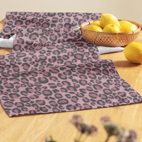 Pink Leopard Table Runner