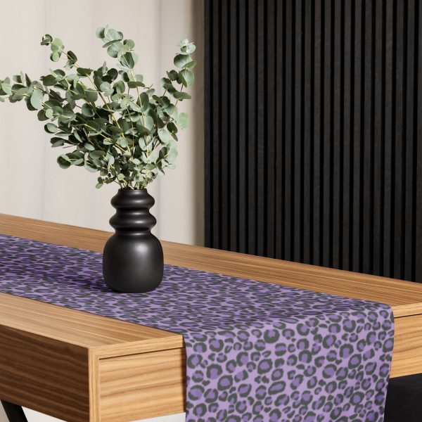 Purple Leopard Table Runner