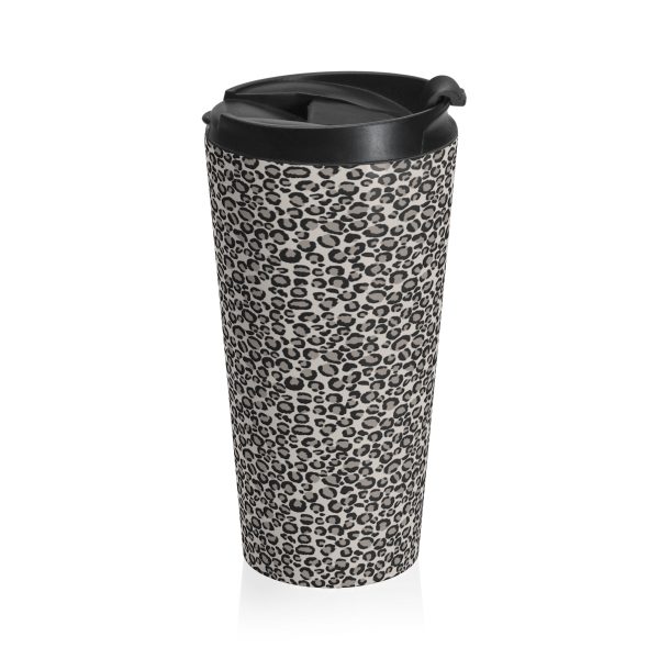 Snow Leopard Stainless Steel Travel Mug