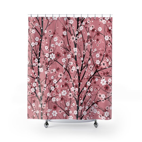 Pink Blossoms Shower Curtain