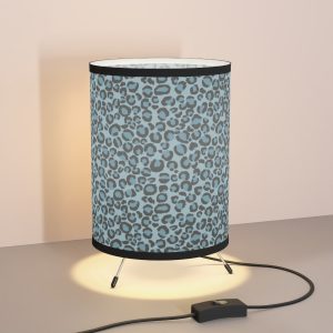 Blue Leopard Tripod Lamp – USCA plug
