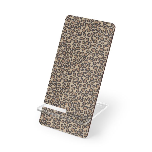 Tan Leopard Display Stand for Smartphones