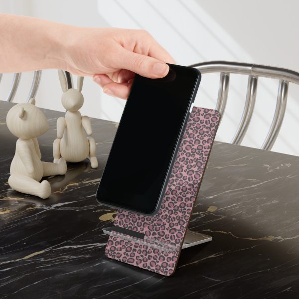 Pink Leopard Display Stand for Smartphones