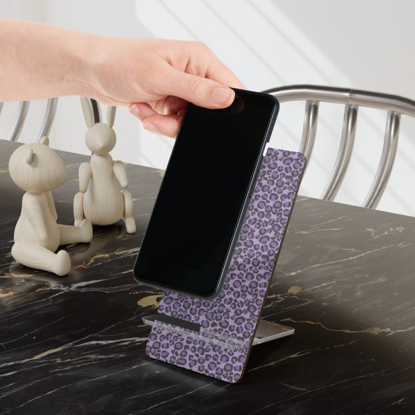 Purple Leopard Display Stand for Smartphones
