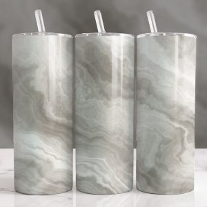 Ivory Marble Stainless Steel Tumbler