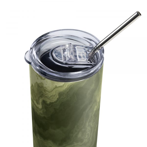 Olive Marble Stainless Steel Tumbler