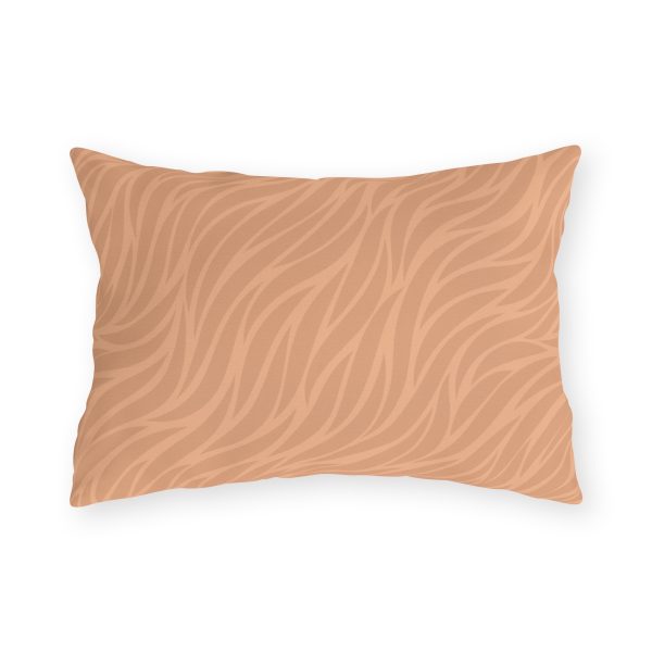 Peach Waves Outdoor Pillow