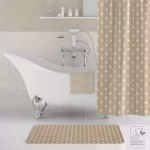 Sand Dot Stripes Bath Mat